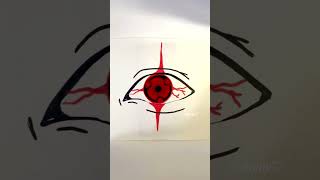 sharingan drawing 🤧 had to join the trend art sharingan anime viralvideo [upl. by Constantia790]