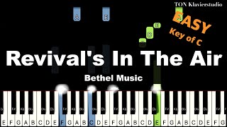 Bethel Music  Revivals in The Air Key of C  EASY Piano Cover Tutorial [upl. by Enelyaj487]