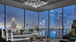 Inside a Stunning 6970000 Dubai Beachfront Penthouse with Pool amp Cinema [upl. by Albright]