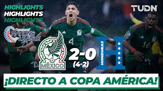 Resumen y goles  México 4202 Honduras  Concacaf Nations League  TUDN [upl. by Ayekel77]