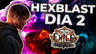 Dia 2 Hexblast Saboteur  Path of Exile Affliction 323 [upl. by Dleifyar218]