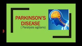 Parkinsons Disease etiology pathophysiology clinical manifestations Management and Nursing mgt [upl. by Chor]