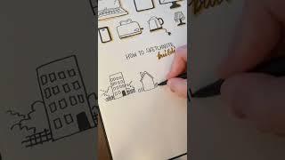 How to Sketchnote Buildings part 1 sketchnoting drawing art sketching [upl. by Mcferren]