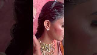 Wearing heavy earrings on Non Pierced Ears ✅ makeuphacks jewellery jewelleryhacks makeuptips [upl. by Acissehc]