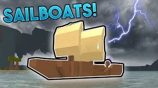 SAILBOATS AND WEATHER  ROBLOX Booga Booga [upl. by Caria726]