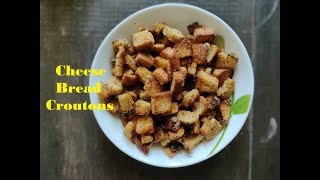 How to make Bread CroutonsLets cook [upl. by Ramonda]