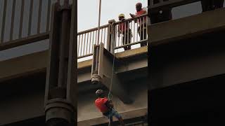 Amazing Abseiling of the Adomi Bridge [upl. by Edveh]