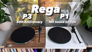 Rega P1 MD Sound Edition oder Rega P3 50th Anniversary Edition Plattenspieler bis 1000 Euro Review [upl. by Auohs]