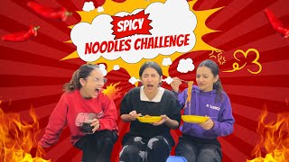 Spicy noodles challenge  Fatima nay ki cheating  Rabia Faisal  Sistrology [upl. by Ruomyes]