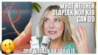 WHAT OLAPLEX AND K18 DONT DO AND WHAT TO DO ABOUT IT haircaretips olaplex k18 [upl. by Antonino]