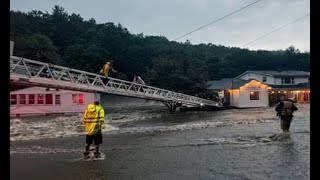 Catastrophic flooding hits New York City New Jersey kills 2 [upl. by Anissej676]