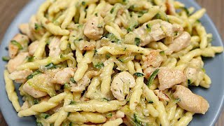 Cremige Pasta mit Zucchini und Hühnchen Schnelles und leckeres Abendessen [upl. by Blodget882]