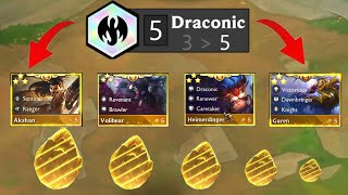 5 Draconic Cashout⭐⭐⭐   TFT SET 55 [upl. by Adnorhs879]