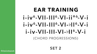 iiv6VIIIII6VIii°6or bII6Vi or iivVIIIIIVIbII6Vi Chord Progressions Ear Training  2 [upl. by Ermanno]