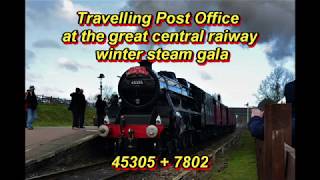 45305  7802 working travelling post office 260119 [upl. by Wonacott]