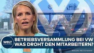 DEUTSCHLAND Showdown in Wolfsburg Betriebsrat von VW tagt zum Sparkurs [upl. by Karola]