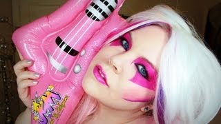 1980s Jem and The Holograms Makeup amp Costume Tutorial [upl. by Ilenna]