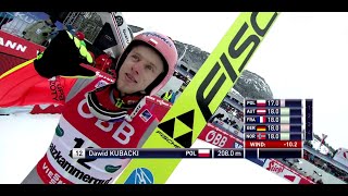 Dawid Kubacki 208m Stary Rekord Życiowy KulmTauplitzBad Mittendorf 2016 [upl. by Atekram]