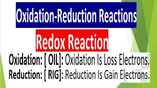 طب أسنان مصرRedox Reactions [upl. by Pascoe]