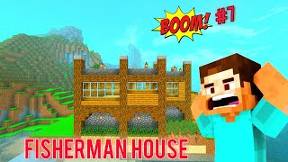 Minecraft Tutorial  How to build a Fisherman House Day7 [upl. by Lennox]