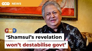 Shamsul’s revelation won’t destabilise govt says Zaid [upl. by Suiradel]