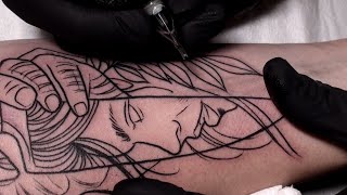 Sharp  Tattoo time lapse [upl. by Olegna]