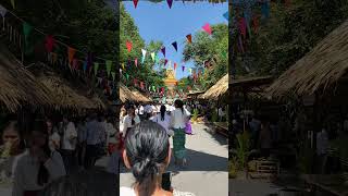 Pchum Ben Festival Entrance Gate Decoration  Cambodian Tradition 🇰🇭 Shorts [upl. by Bond]