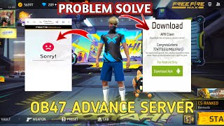 how to download amp open advance server  ob47 advance server free fire  advance server download [upl. by Ahsaele468]