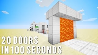 Minecraft 20 More Doors In 100 Seconds [upl. by Jessee34]