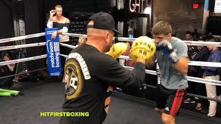 Sergiy Derevyanchenko FULL WORKOUT HBO BOXING [upl. by Eanahc]