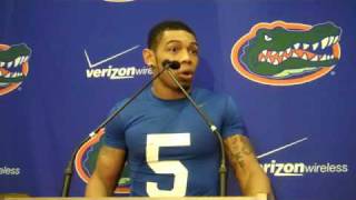 Joe Haden talks about improving his 40 time at UF Pro Day [upl. by Vivien835]