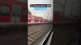 OffenbachKaiserlei RB423S2➡️DietzenbachBhf br423 sbahn shorts [upl. by Ordnasela]