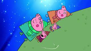 Peppa Pig Stargazing drawing and coloring video drawtube28 [upl. by Anerahs]