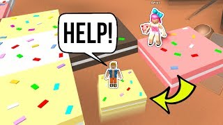 Roblox DONT LET THE CAKE FALL DOWN EPIC MINIGAMES [upl. by Binny]