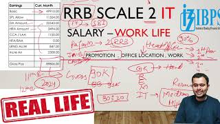 IBPS RRB SO IT Scale 2 Salary Slip  Work Profile  Transfer  Promotion [upl. by Jarrell]