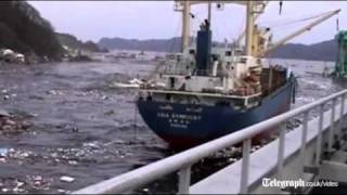 Unseen footage of Japan tsunami released [upl. by Vtehsta]