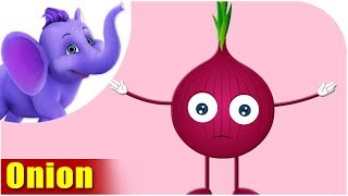 Pyaaz Onion  Vegetable Rhymes in Hindi [upl. by Neillij503]