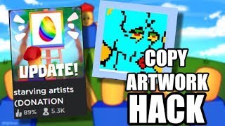 WORKING Starving Artist OP Script Hack GUI Copy Artwork Free Robux 100 Undetectable [upl. by Eradis]