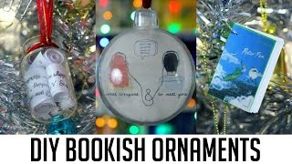 DIY Bookish Ornaments [upl. by Ohare]