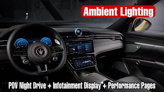 Maserati Grecale Ambient Lighting amp POV Drive [upl. by Aihsemat620]