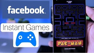 How To Play Facebook Instant Games  Android iPhone amp Web [upl. by Atinoj]