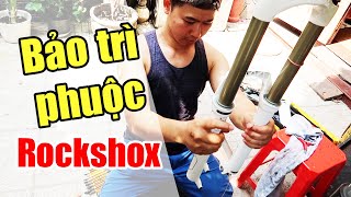 Bảo trì phuộc hơi Rockshox từ A  Z  Rockshox forks full services [upl. by Ahsam]