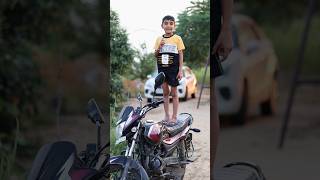 Papa ka dar se bike 🚲 se utar gya rishi shorts [upl. by Aliakam]