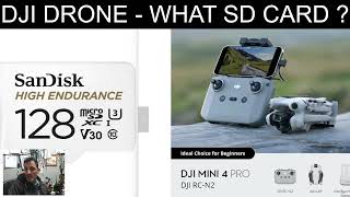 DJI DRONE  REMOTE  WHICH MICRO SD CARD [upl. by Matazzoni]