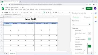 How to Create a Dynamic Monthly Calendar in Google Sheets  Template Provided [upl. by Marysa702]