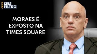 Brasileiros protestam na Times Square e denunciam censura de Moraes [upl. by Donni]