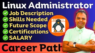 Linux Administrator Roadmap in Hindi Salary Fresher Skills Needed Job Description linuxjobs [upl. by Al]