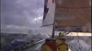 Tim Kröger Intrum Justitia Whitbread Round the World Race 19931994 3Leg Part2 [upl. by Tonie]