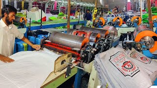 How Plastic Woven Bags Are Manufactured  Mass Production of PP Bags [upl. by Chapman736]