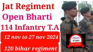 Territorial Army Bharti Kaha Hoga 2024  Territorial Army Bharti Zone 2 114 jat  120 bihar [upl. by Haleigh974]